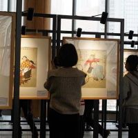 东北民俗文化记忆国画展在沈阳展出